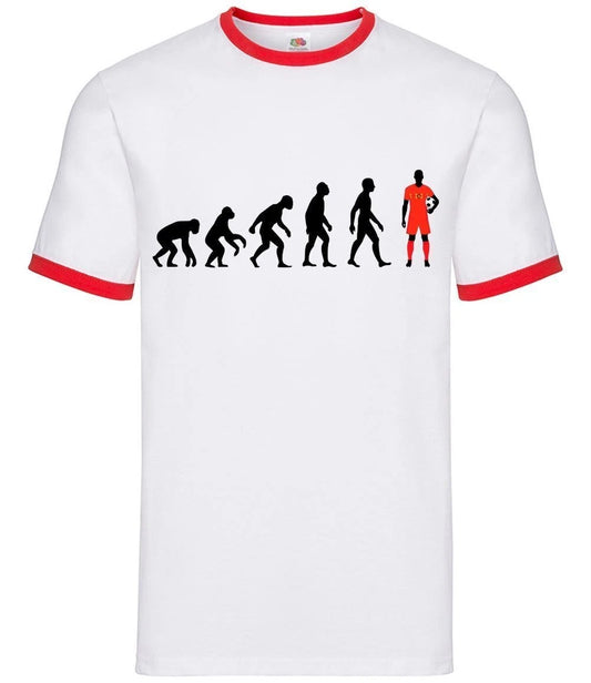 Evolution of man Belgium - Mens Ringer - belgium Football Team Merch Fan Love
