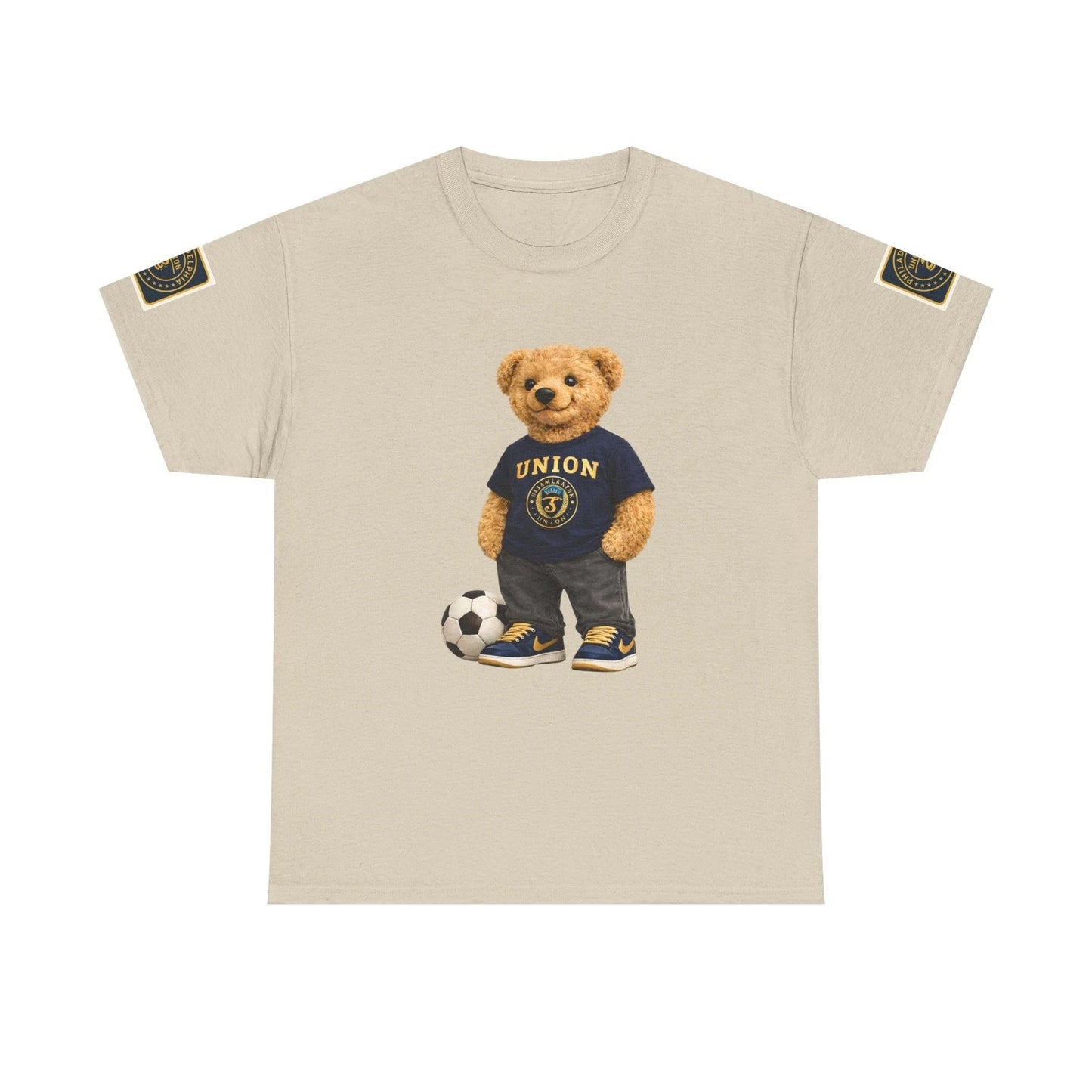Adult Philadelphia Union Soccer Teddy Bear Tee, Philly tshirt, unisex