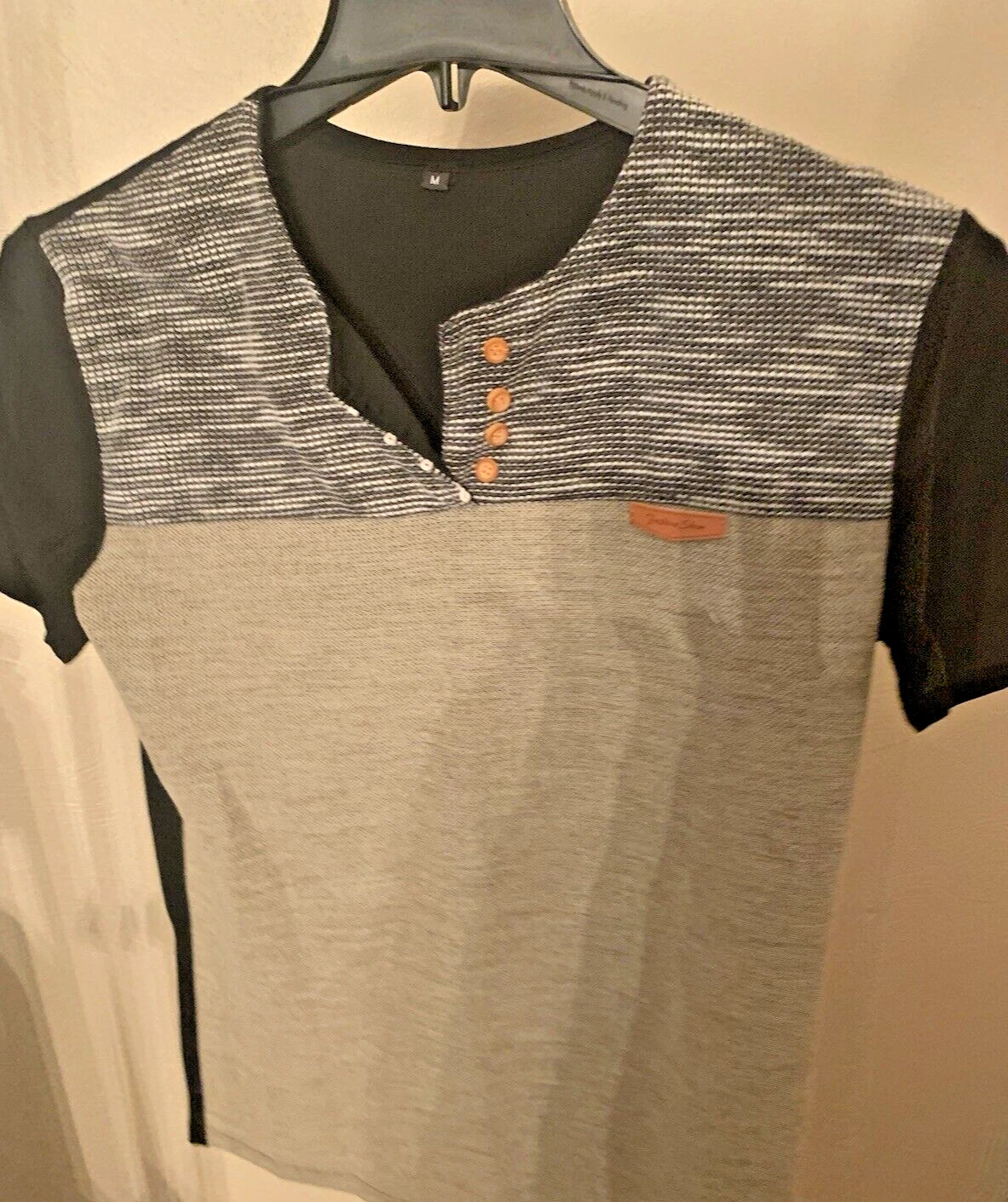 LOGEEYAR FASHION SHOW MEN'S SHORT SLEEVE SHIRT STRETCH MEDIUM BUTTONS