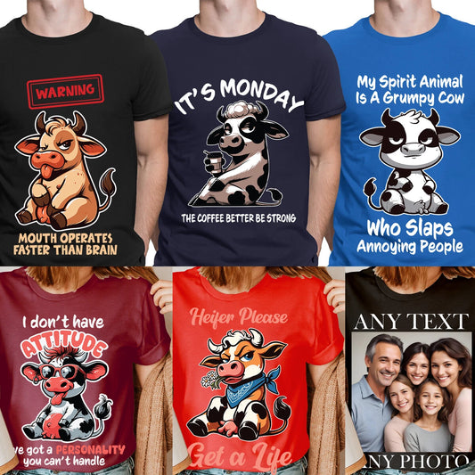 Funny Sarcasm Heifer T-Shirt Perfect Gift For Cow Lover Sarcastic Unisex Tee1#CF