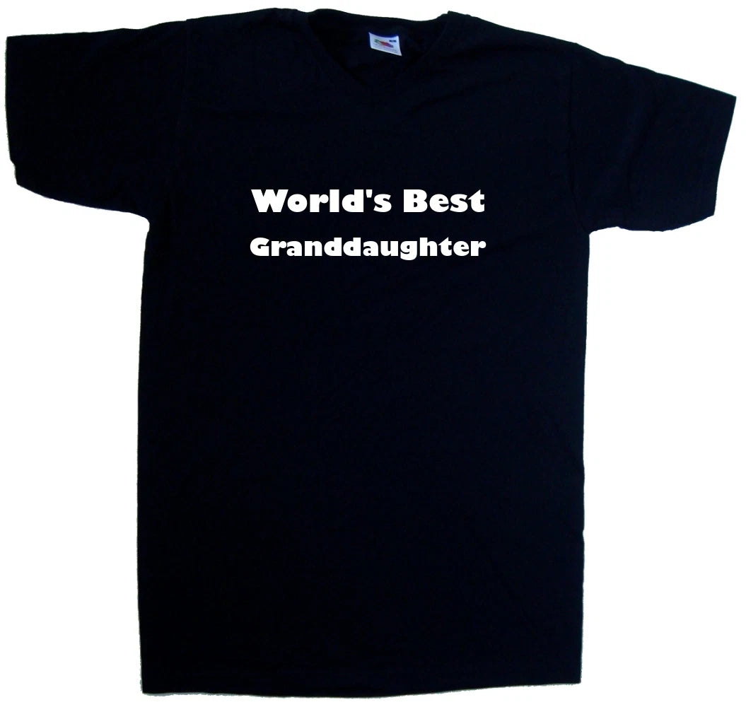 World's Best Granddaughter V-Neck T-Shirt