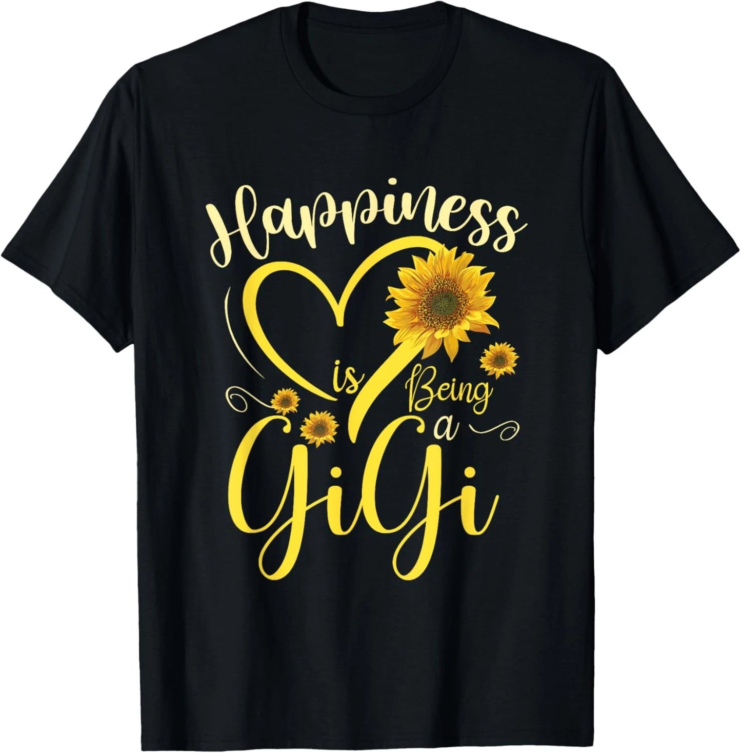 Happiness Is Being A Gigi Sunflower Mother's Day Grandma T-Shirt