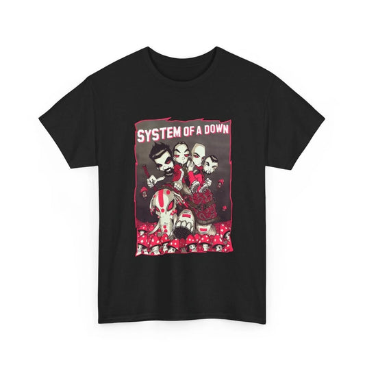 SYSTEM OF A DOWN Mushroom People T-shirt Cotton Tee All Size S to 5XL