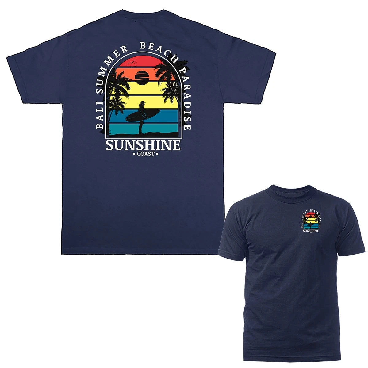 Bali Summer Beach Paradise Surfing T-shirt