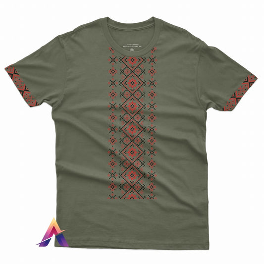 Embroidered Ukrainian Shirt - Traditional Design, 100% Cotton,  Vyshyvanka