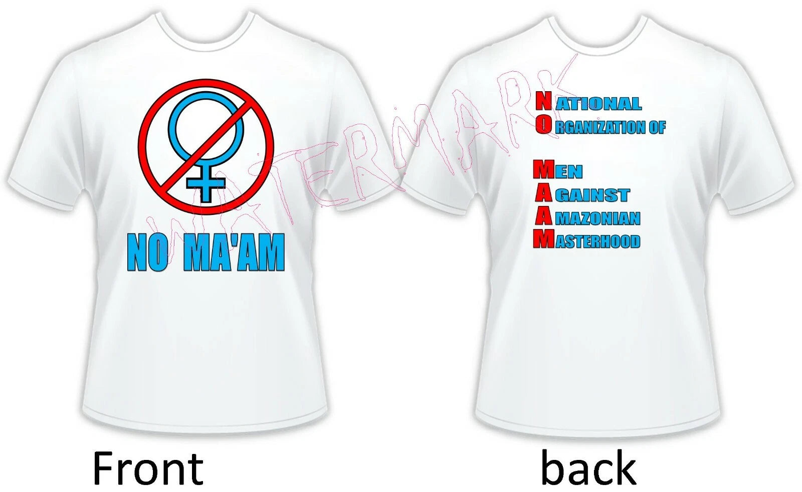 Men's Parody T-Shirt Married With Children: No Ma'am Al Bundy