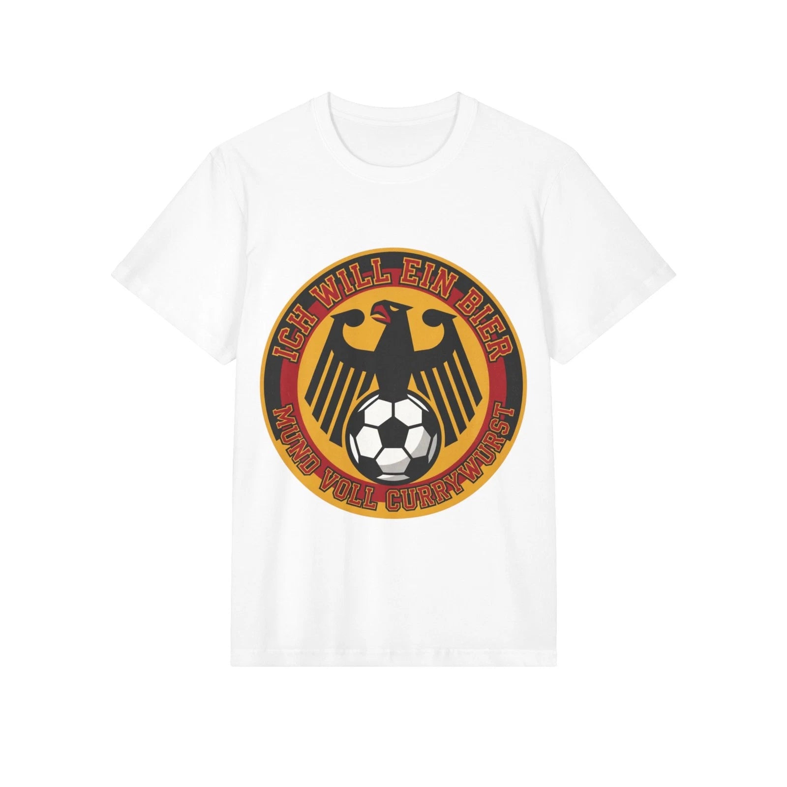 FIFA 2026 German Eagle Soccer Crest T-Shirt | Ich Will Ein Bier, Fußball design