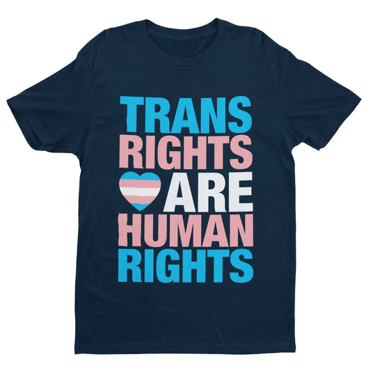 LGBTQIA+ T Shirt TRANS RIGHTS ARE HUMAN RIGHTS Pride TShirt Gift Woke Inclusive