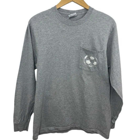 Soccer T-shirt Gray Mia Hamm Quote Long Sleeve Medium USWNT Blokecore Unisex
