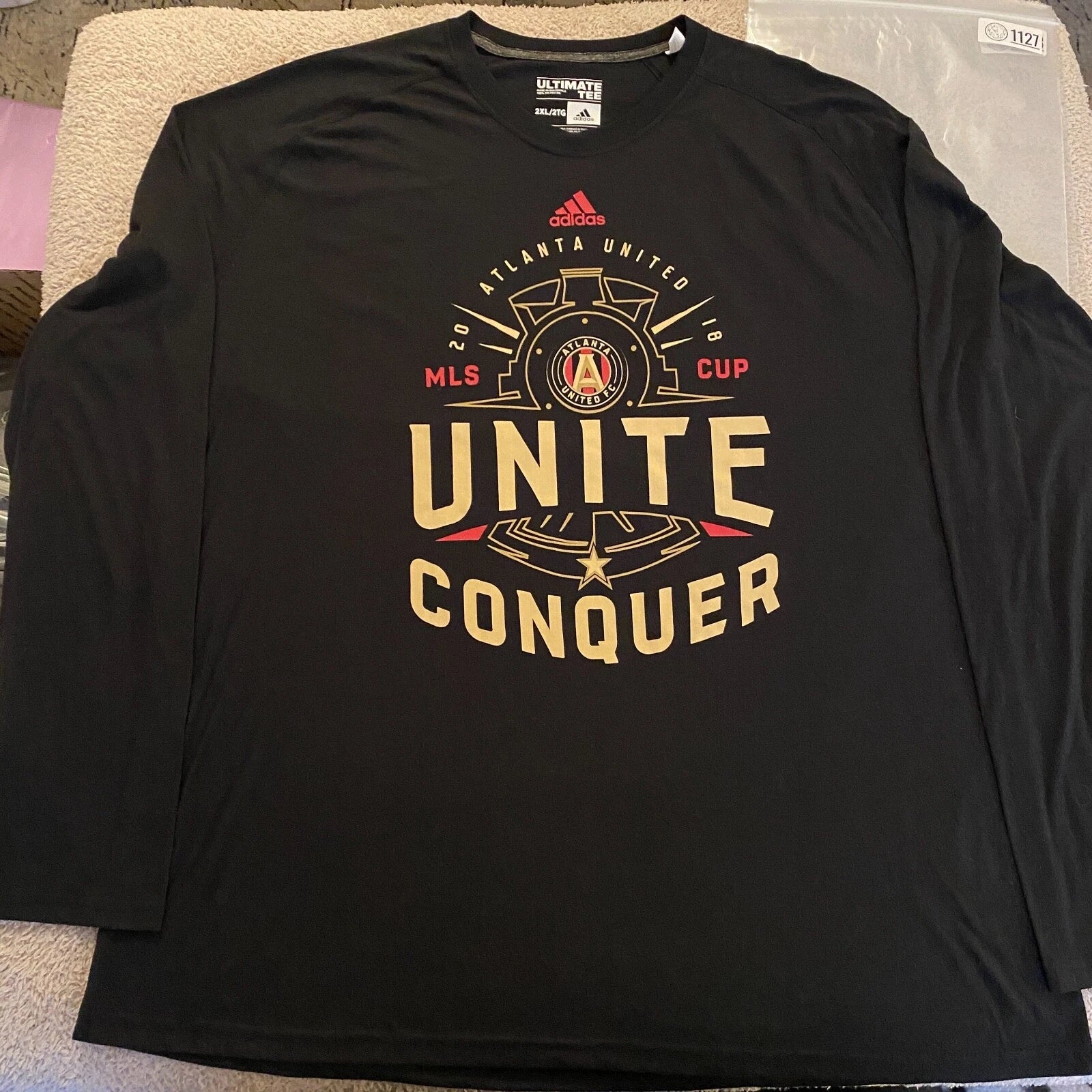 Adidas Atlanta United MLS CUP Champ Shirt Adult Extra Large 2X XXL Black Soccer