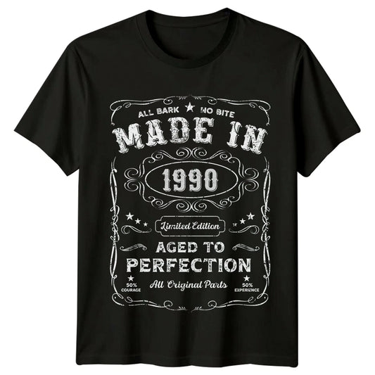 Made In 1990 Mens T Shirt 36th Birthday Gift Vintage thirty-six Year Old
