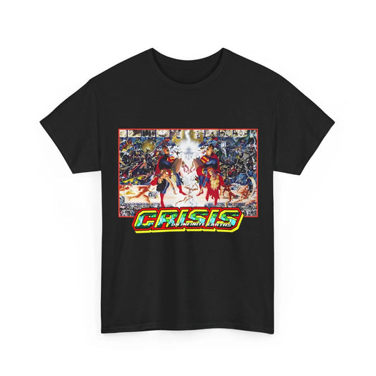 Crisis on Infinite Earths T-Shirt George Perez Alex Ross Art Vintage-Style Tee