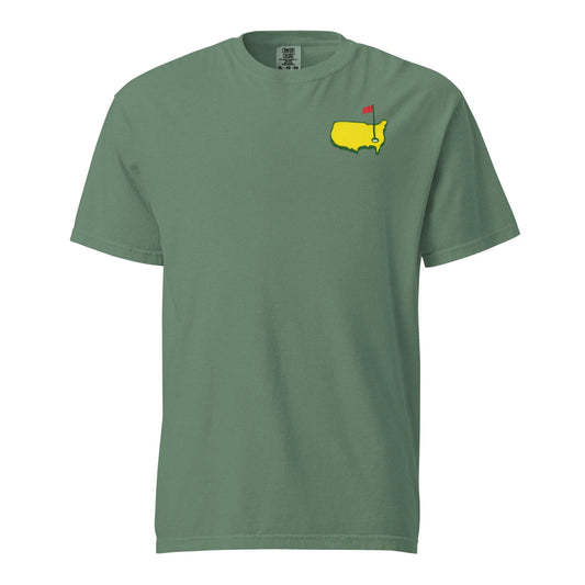 Masters Inspired Golf Shirt USA Map Comfort Colors Tee Gift Dad Golfer