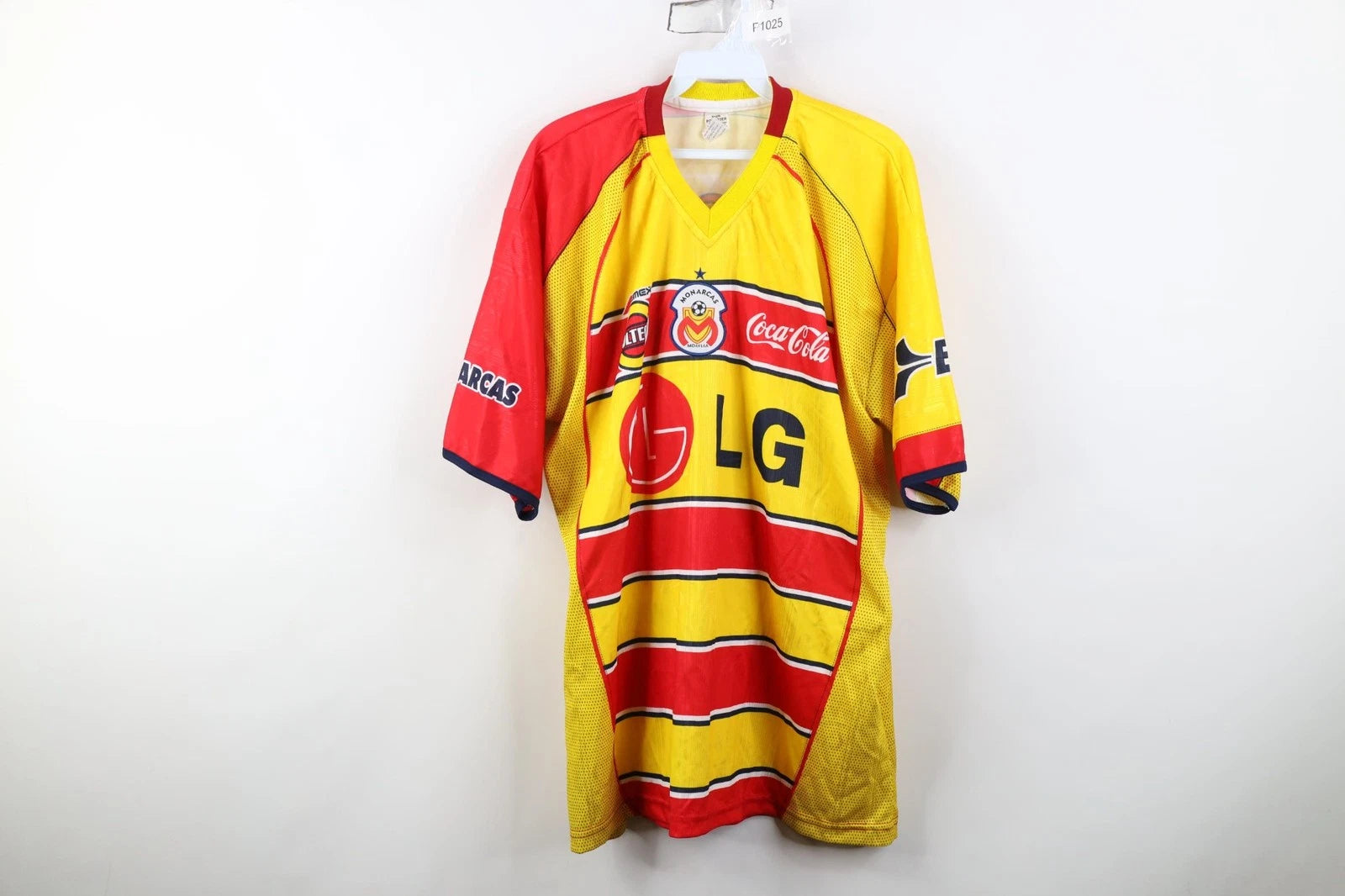Vintage 2003 2004 Mens XL Coca Cola LG Atletico Morelia FC Soccer Jersey Futbol