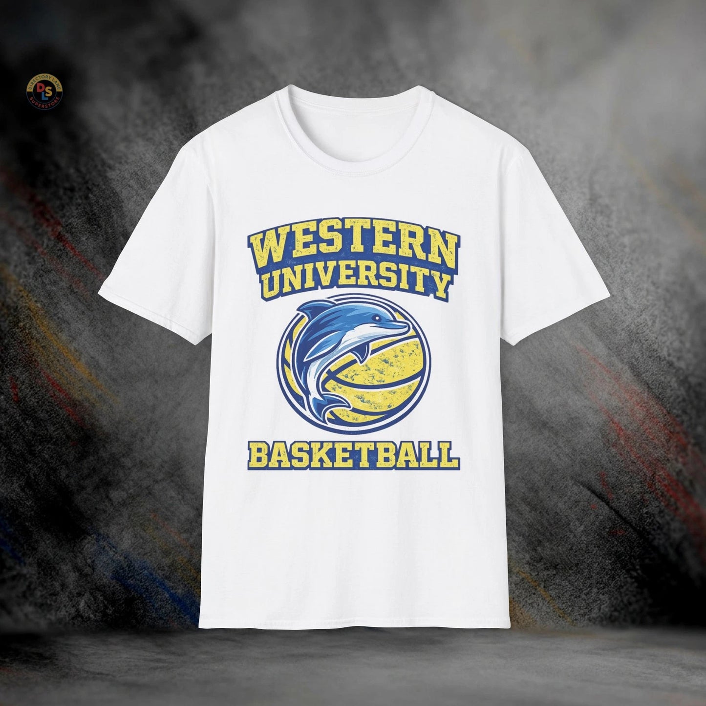Western University Basketball Blue Chips T-Shirt | Softstyle Tee