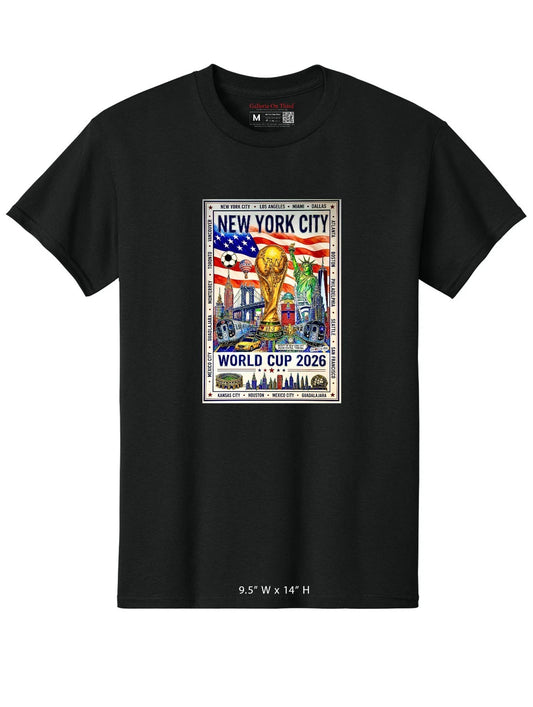 New York City World Cup 2026 T-Shirt, NYC Soccer Graphic Tee, Football Fan Shirt