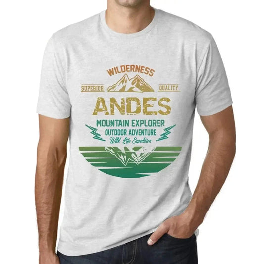Men's Graphic T-Shirt Outdoor Adventure, Wilderness, Mountain Explorer Andes