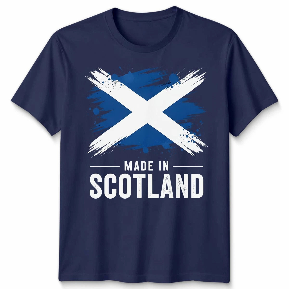Made In Scotland Unisex T Shirt Scottish Flag Football Rugby Fan Patriot Top New