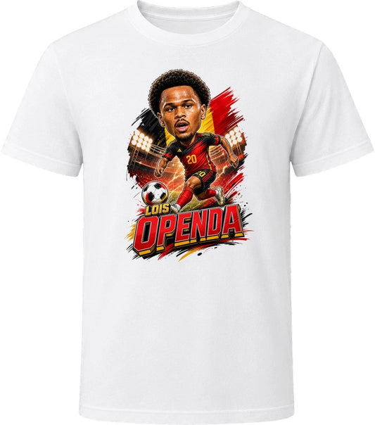 Lois Openda, Belgium Caricature Soccer 2026 T Shirt