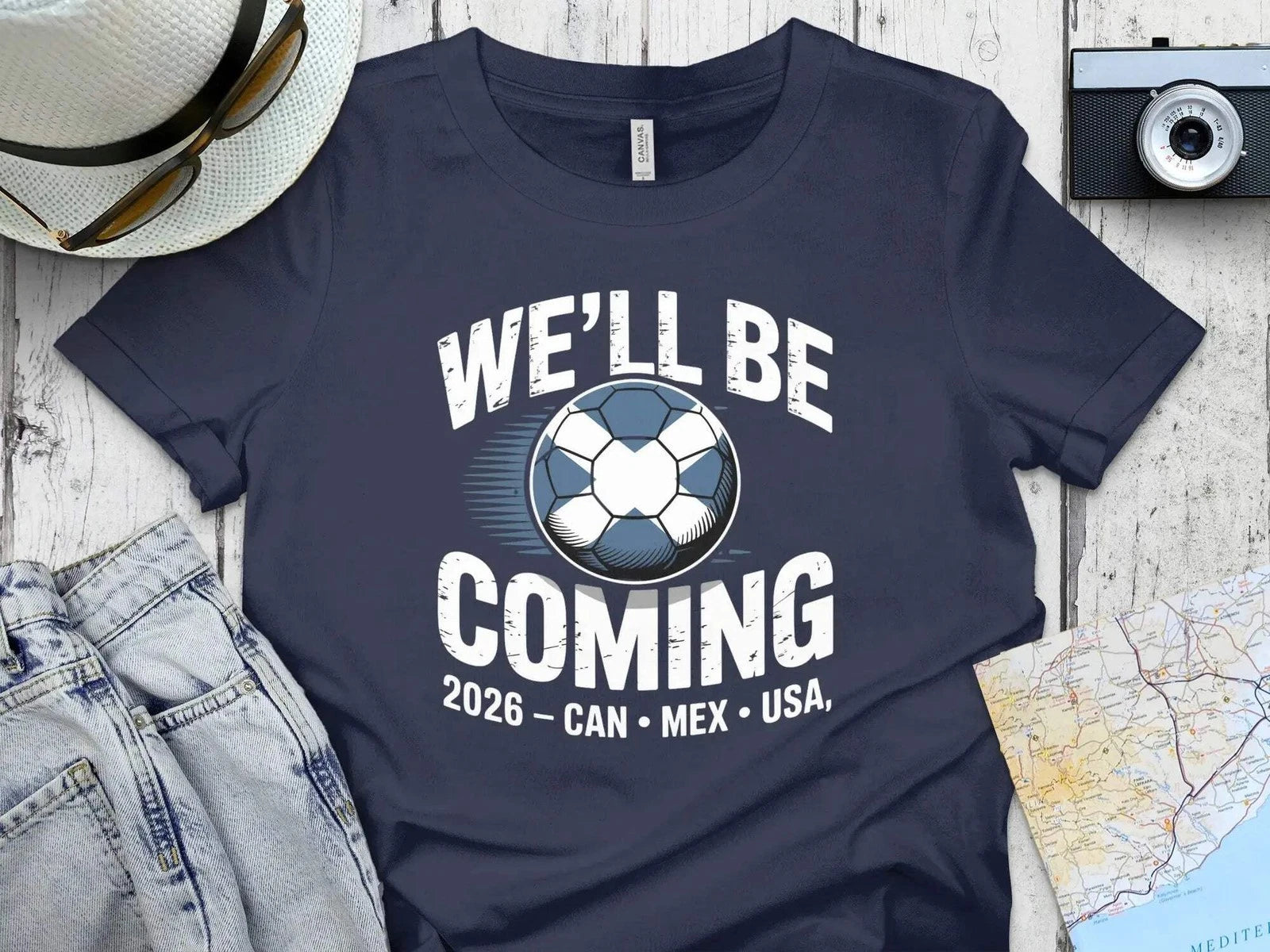 Scotland Football 2026 Celebration We'll Be Coming Tee