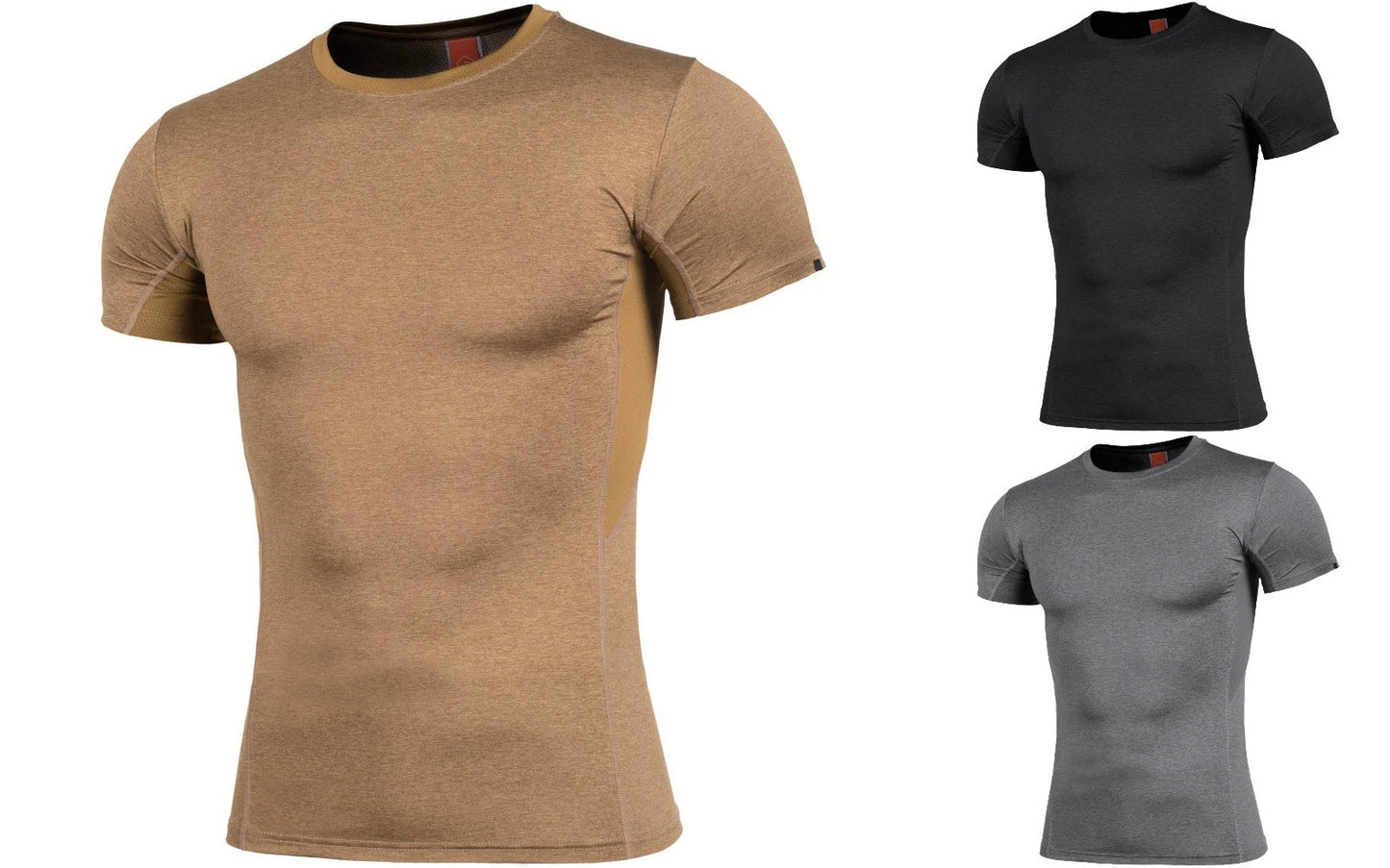 Pentagon T-shirt Men Crewneck Tight-fitting Sport Slim Fit Apollo Tac-Fresh