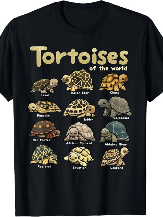 Tortoise Animals of the World Cute Reptile Turtle Lover T-Shirt.jpgSame Style fo