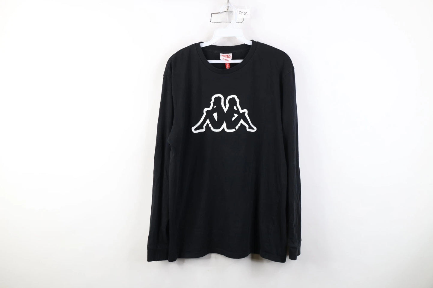 Vintage 90s Y2K Kappa Mens XL Faded Big Logo Soccer Futbol Long Sleeve T-Shirt
