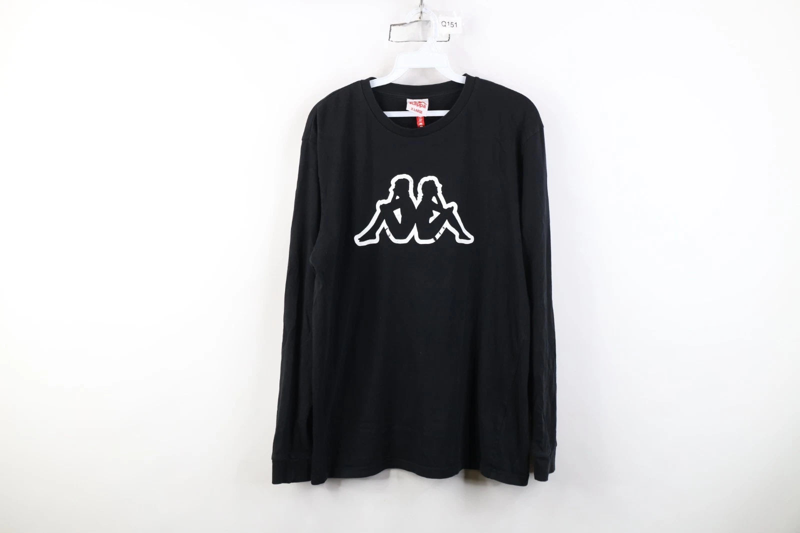 Vintage 90s Y2K Kappa Mens XL Faded Big Logo Soccer Futbol Long Sleeve T-Shirt
