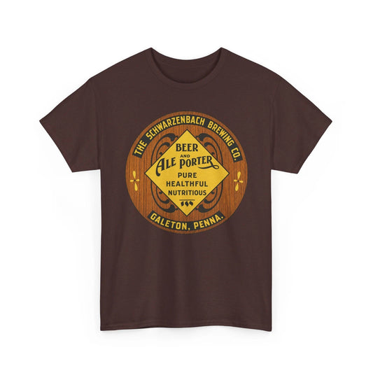 Schwarzenbach Brewing Co. Galeton PA Pre-Pro Ale & Beer Retro Breweriana T-Shirt