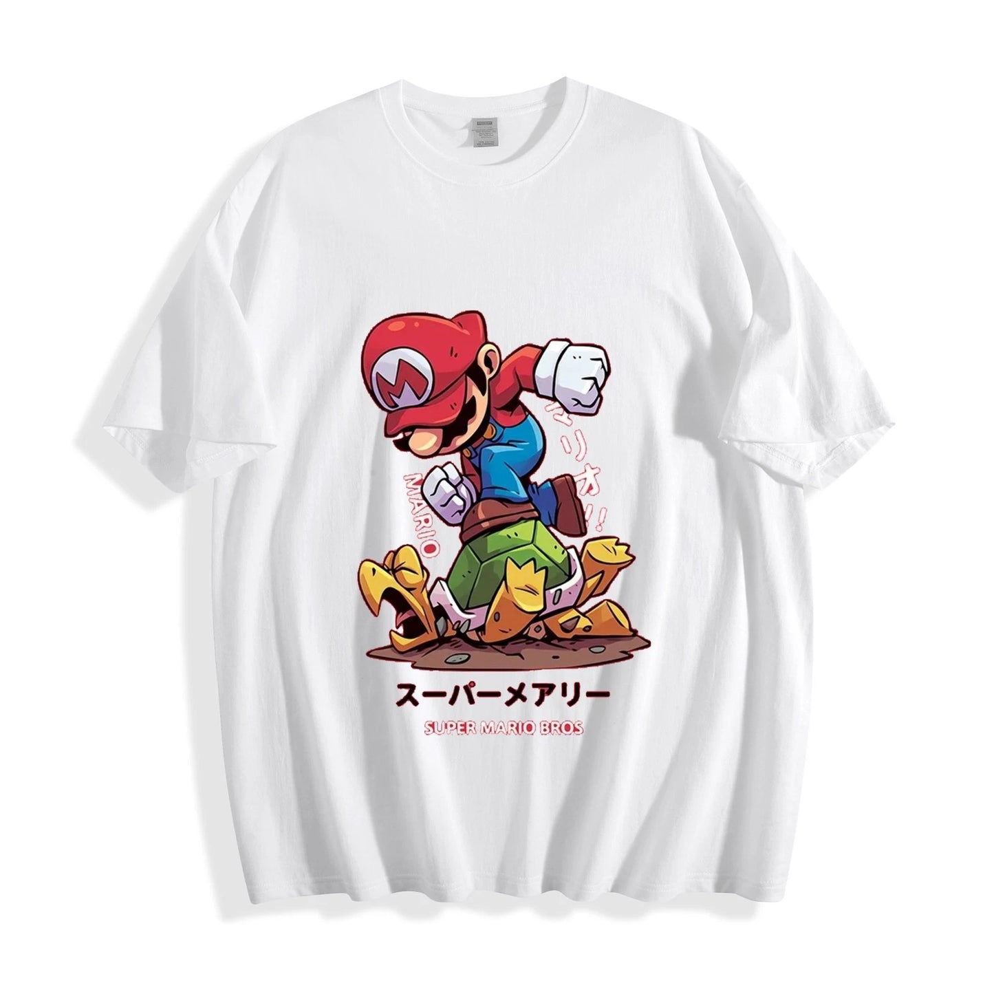 Super Mario Bros Stomp Tee - Mario Koopa Jump Nintendo Retro T-Shirt
