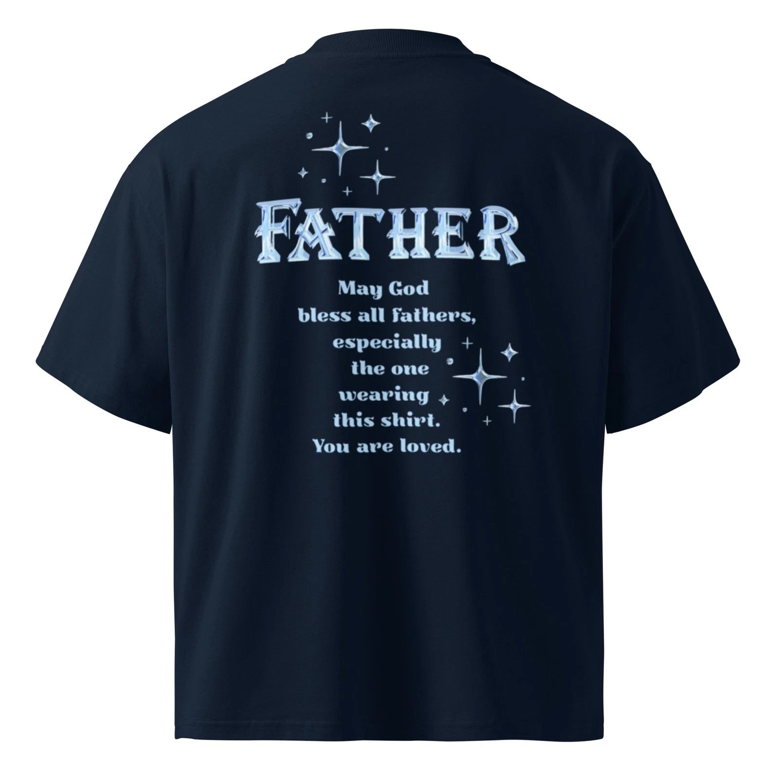 Father's Day organic oversized high neck t-shirt