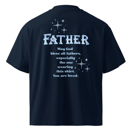 Father's Day organic oversized high neck t-shirt
