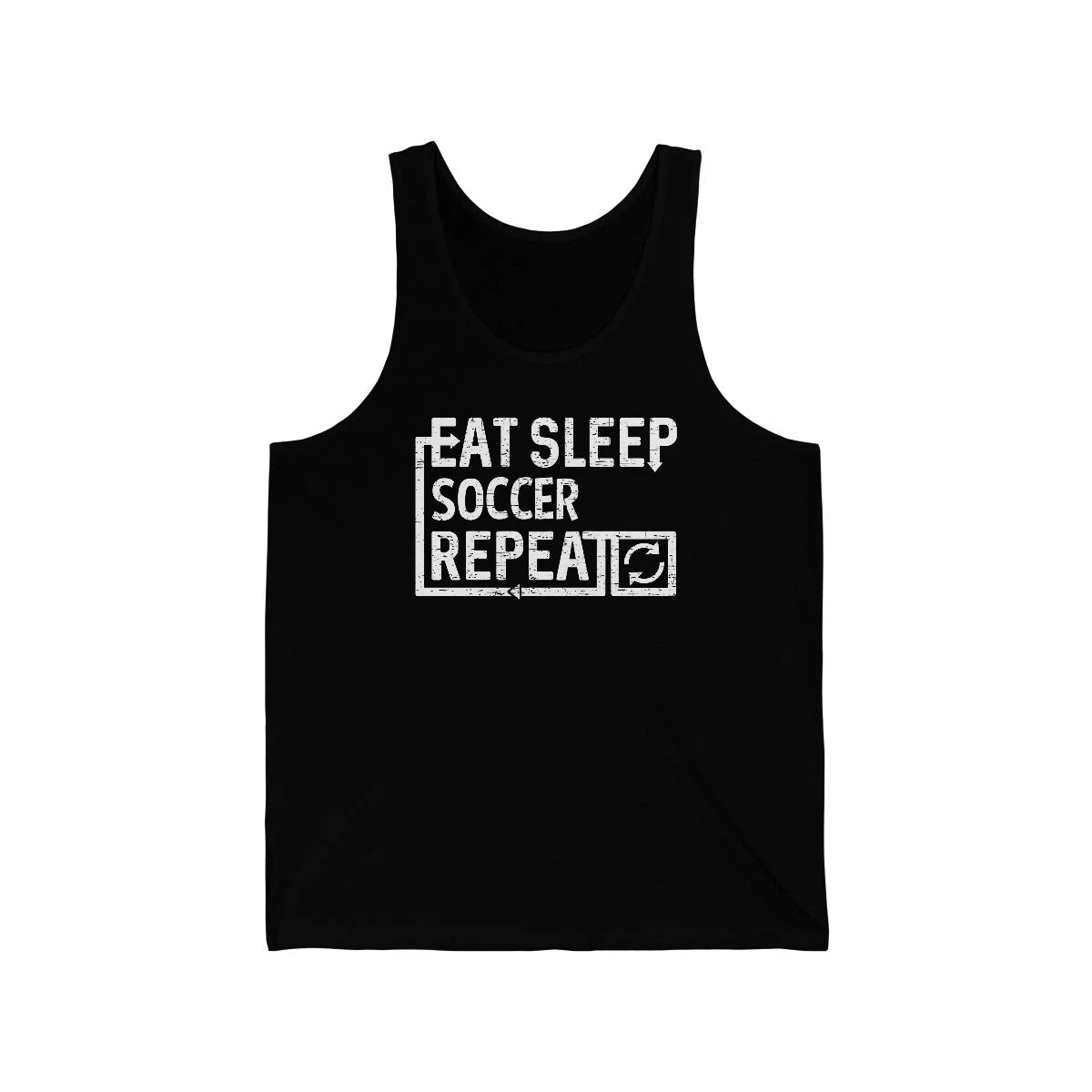 Eat Sleep Soccer Unisex Tank Top