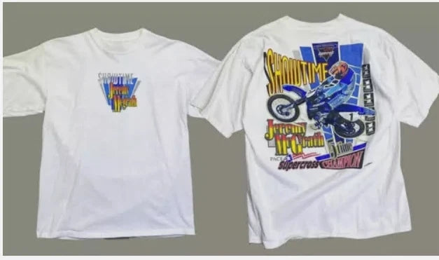 Vintage Style NOS Vintage 1999 Jeremy McGrath 5-Time Supercross Champion T-Shirt