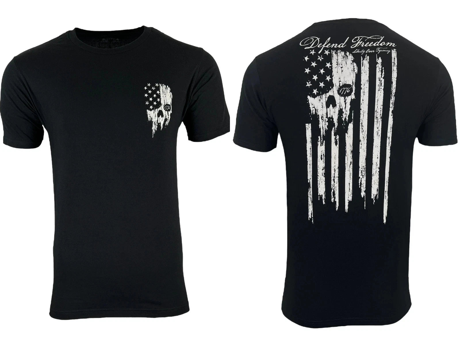 Men's T-Shirt Howitzer Style DEFEND FREEDOM Military Grunt