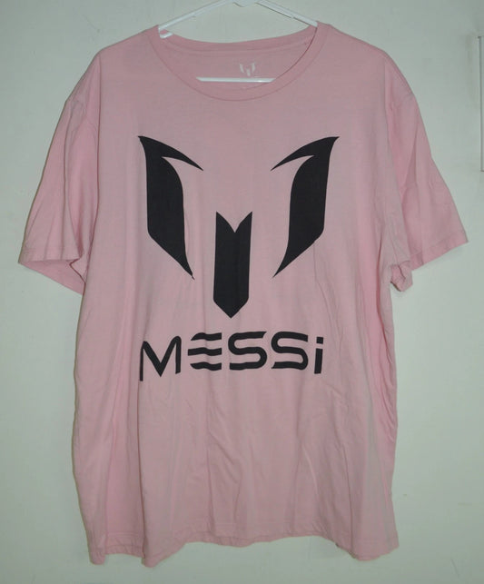 Messi #10 Pink T-Shirt Men’s XL Soccer Fan Tee