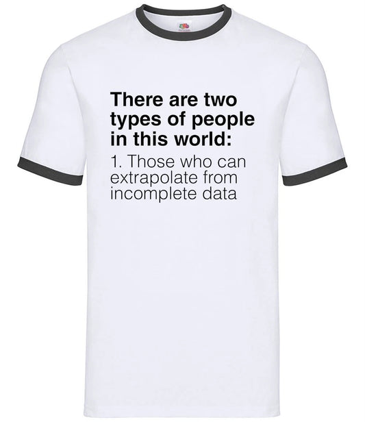 Two Types Of People - Mens Ringer - Code Coding Programmer Developer Joke