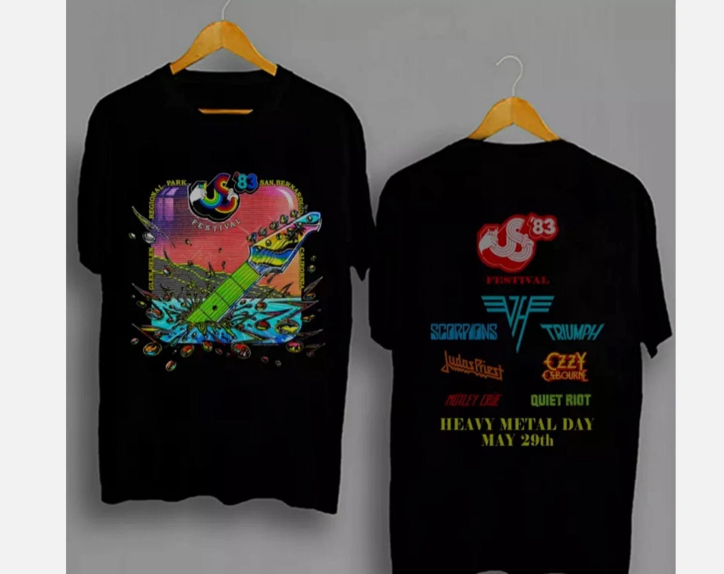 New tshirt US festival 1983 california 83 glen helen park made US