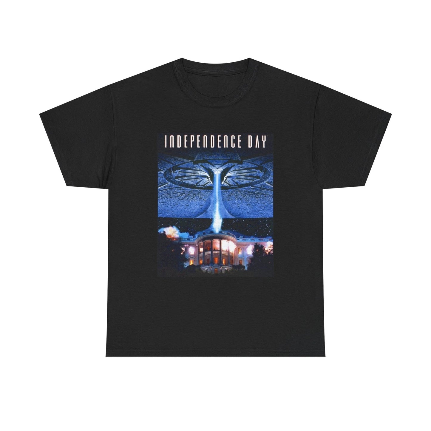 Independence Day T shirt Retro Movie Poster Aliens Will Smith 90s Unisex