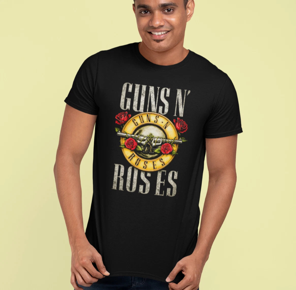 Guns N' Roses - Black T-Shirt - fresh and light polyester - music festival tee