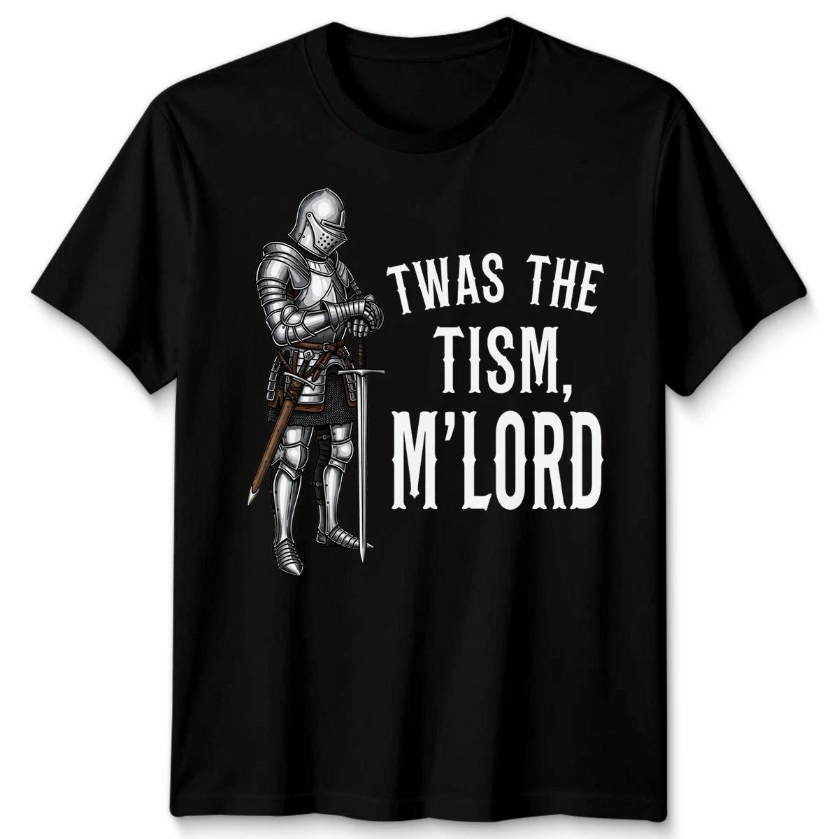 Funny Autism Awareness Support Twas The Tism M Lord Autistic Unisex Tshirt