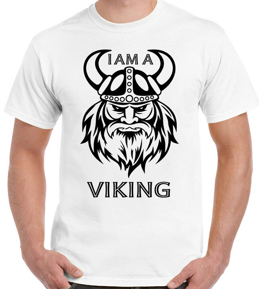 VIKING T-Shirt I Am A Mens Funny Warrior Norse Nord Norway Thor Odin Biker