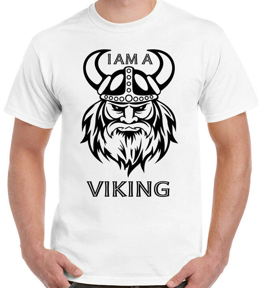 VIKING T-Shirt I Am A Mens Funny Warrior Norse Nord Norway Thor Odin Biker