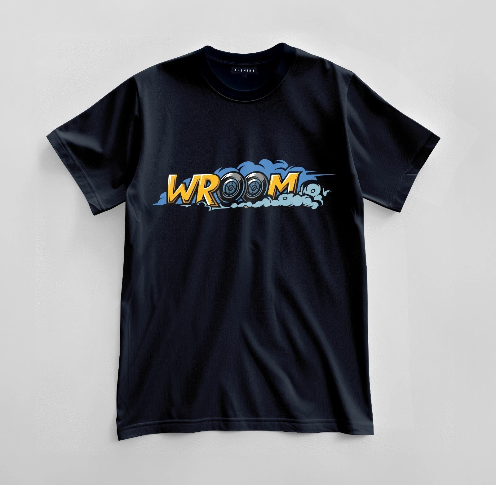 Custom Wroom Graphic T-shirt Design Unisex Jersey Short Sleeve Tee