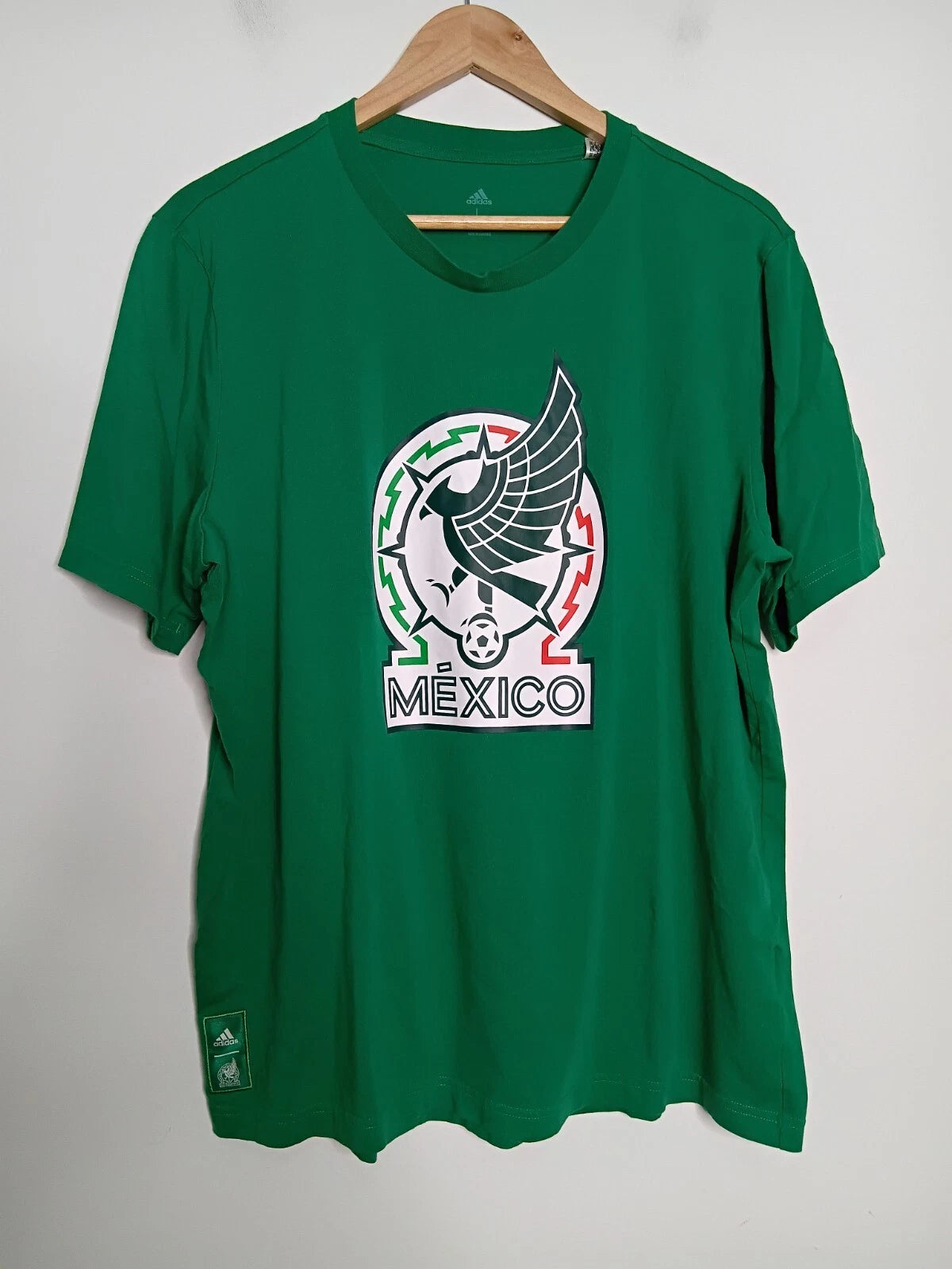Adidas Mexico Soccer Shirt Mens L Large Green Football Futbol National Team