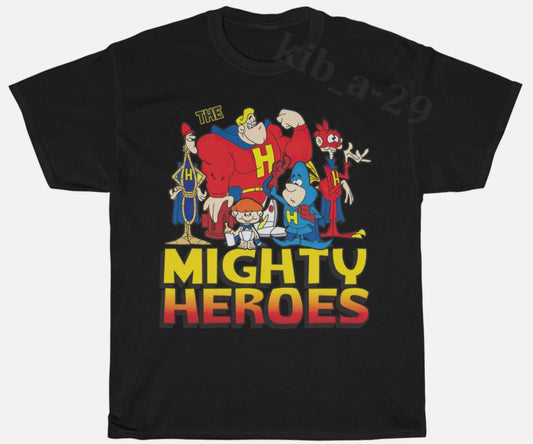 The Mighty Heroes 90s Vintage TV Nostalgia Retro T-Shirt S-5XL Men Women Unisex