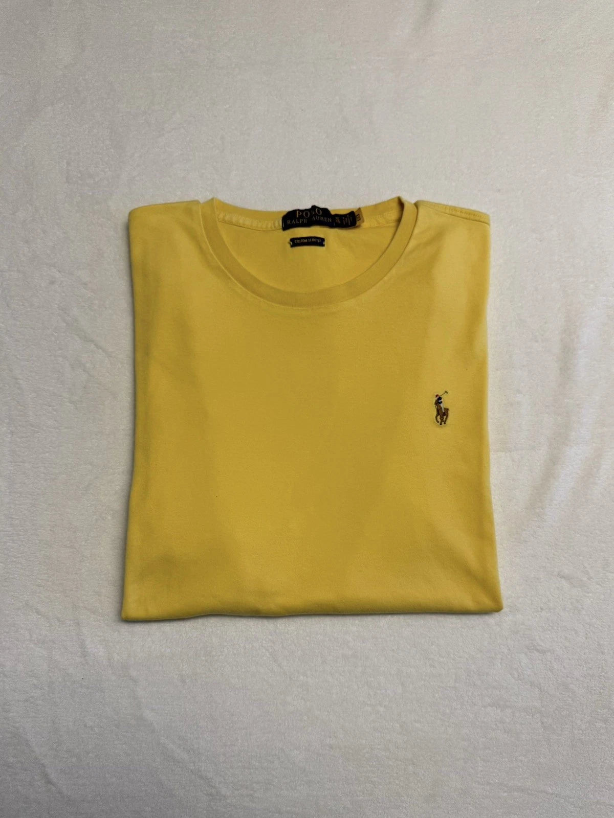 Ralph Lauren men's yellow t-shirt XL custom slim fit