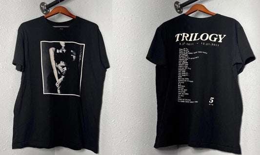 The Weeknd Trilogy 5 Year Anniversary T-Shirt XO Graphic Tee Black Blue S-5XL