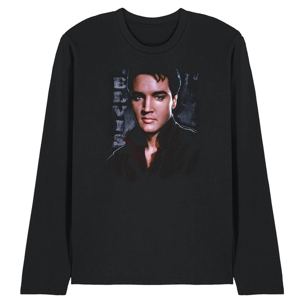 Elvis Presley Tough Unisex Long Sleeve T-Shirt S-2XL, Black