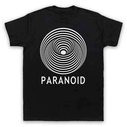 SABBATH PARANOID VERTIGO BLACK HEAVY METAL ILLUSION MENS & WOMENS T-SHIRT